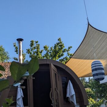 Holzofensauna im Hof